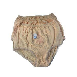 NWT Soprano High Rise Briefs Size 8 Plus Size For Women Peach Color Underwear 3p